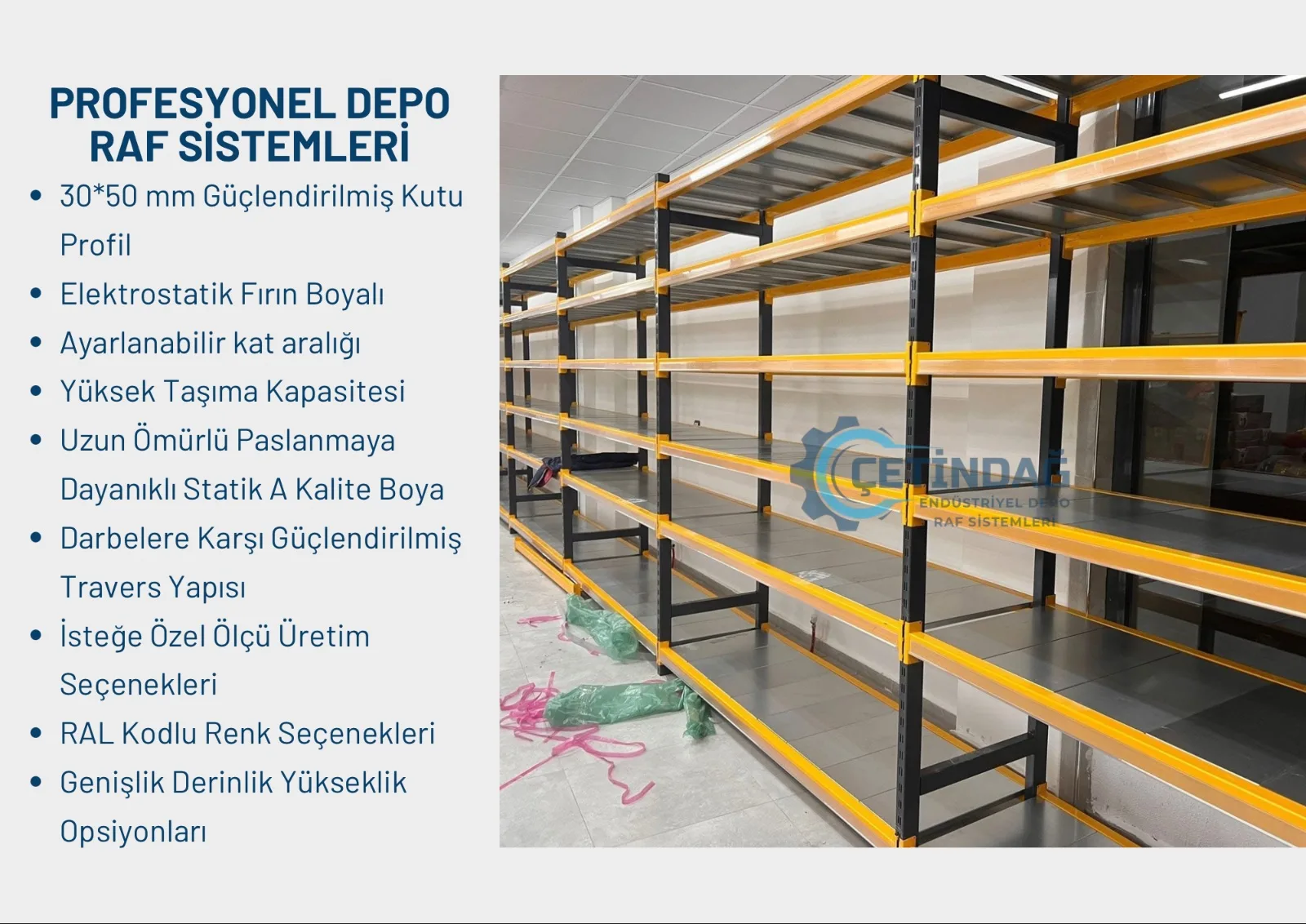 Depo Raf Sistemleri depo ve raf sistemi uygulama görseli