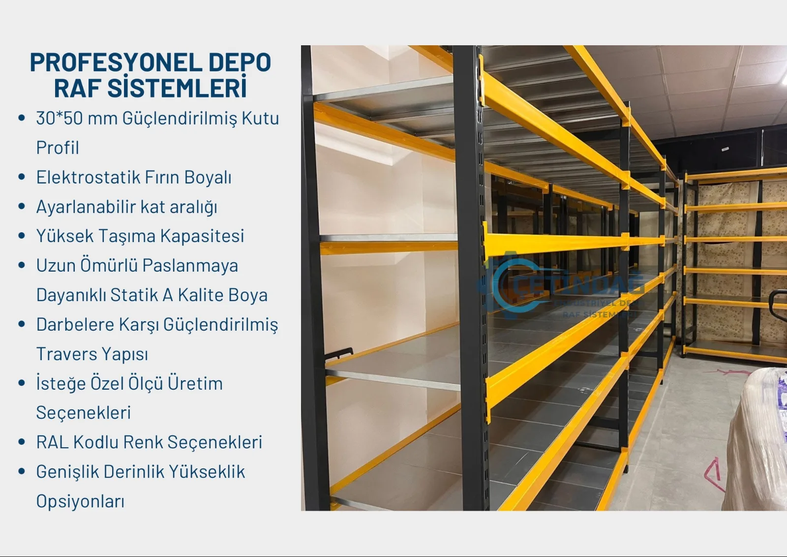 Depo Raf Sistemleri depo ve raf sistemi uygulama görseli