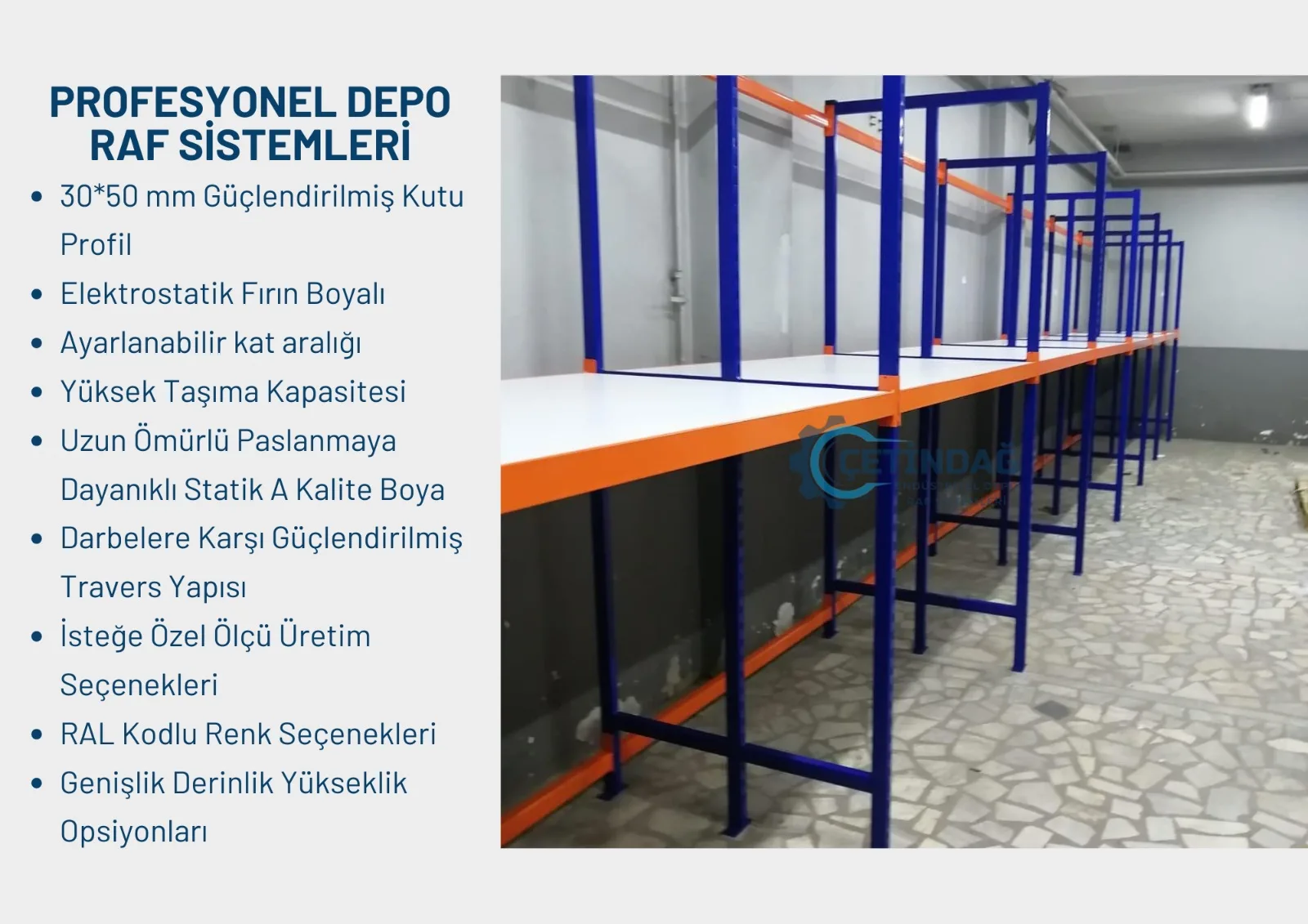 Depo Raf Sistemleri depo ve raf sistemi uygulama görseli