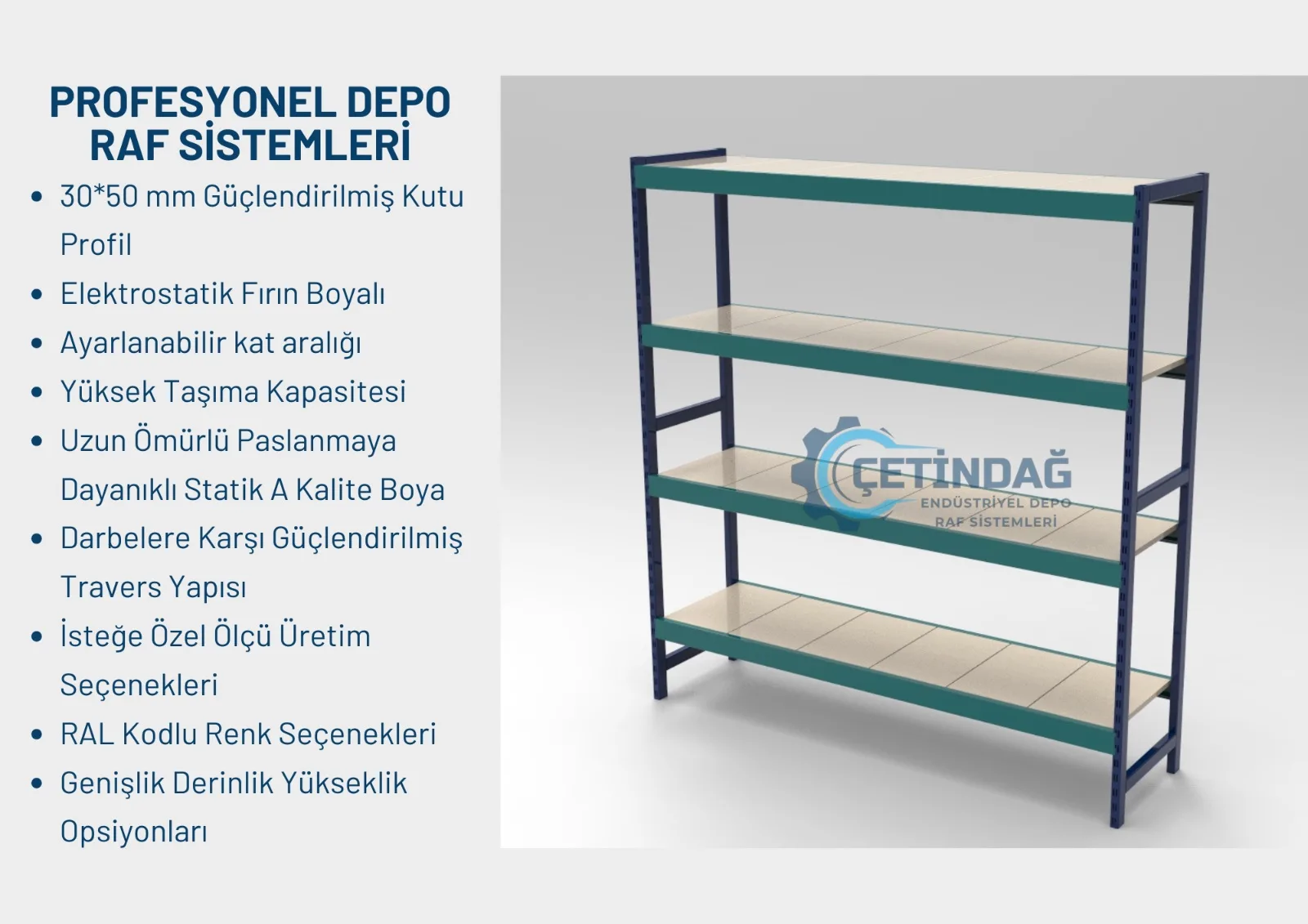 Depo Raf Sistemleri depo ve raf sistemi uygulama görseli